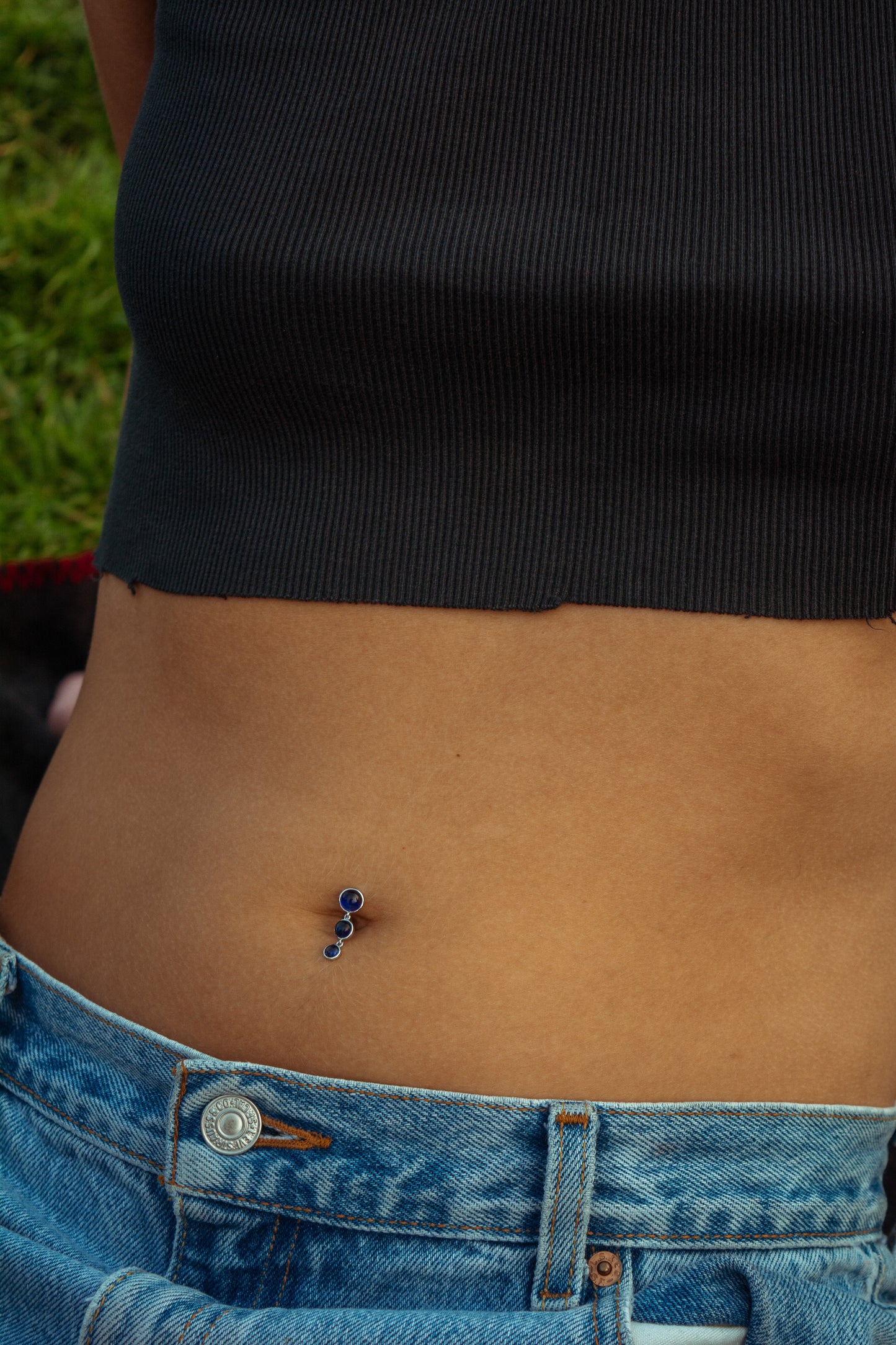 Sapphire Dewdrop Ring