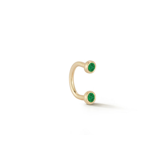 Emerald Curved Barbell